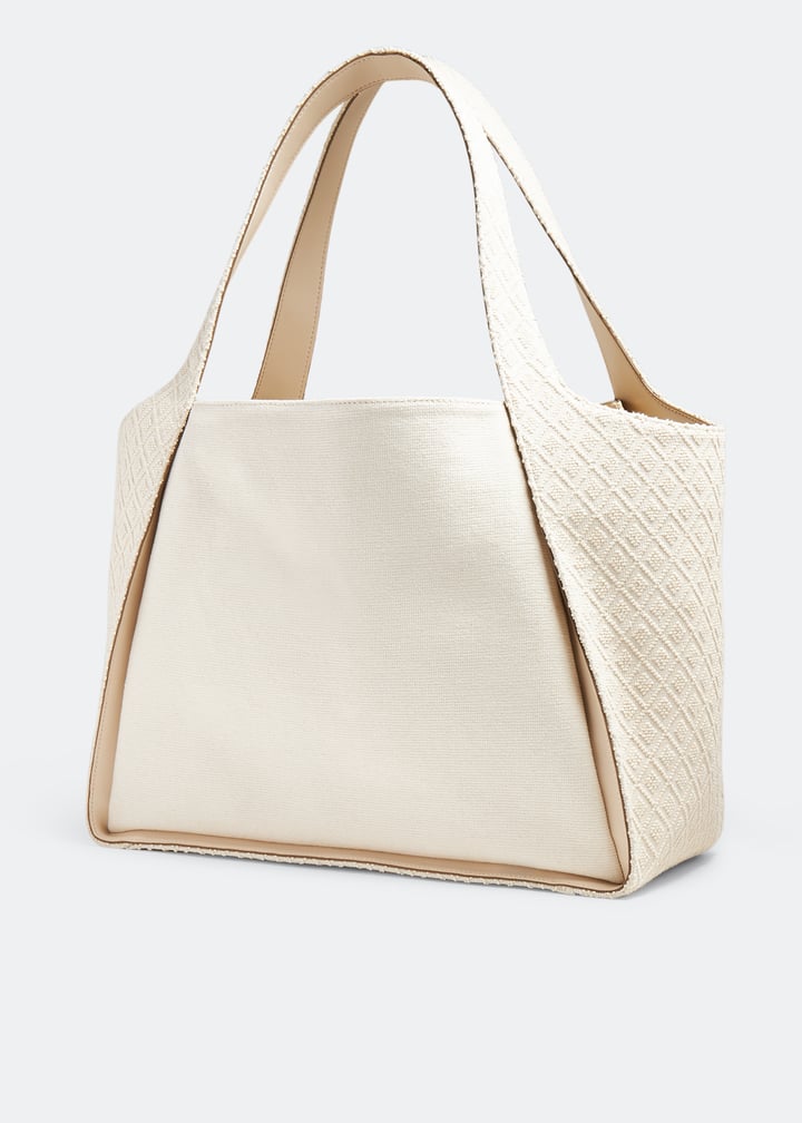 Stella McCartney Logo towelling tote bag for Women - White in UAE