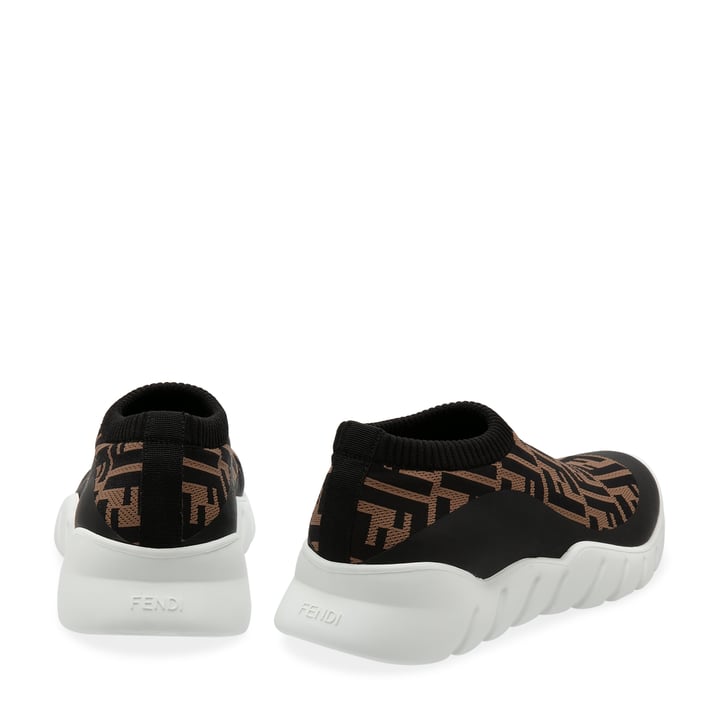 FENDI Tech fabric sock sneakers for Men - Black in UAE | Level Shoes