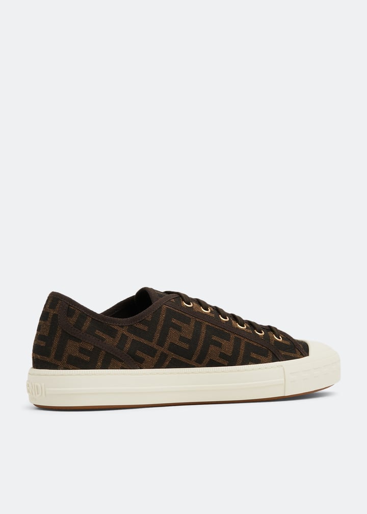 FENDI Domino sneakers for Men - Brown in UAE | Level Shoes
