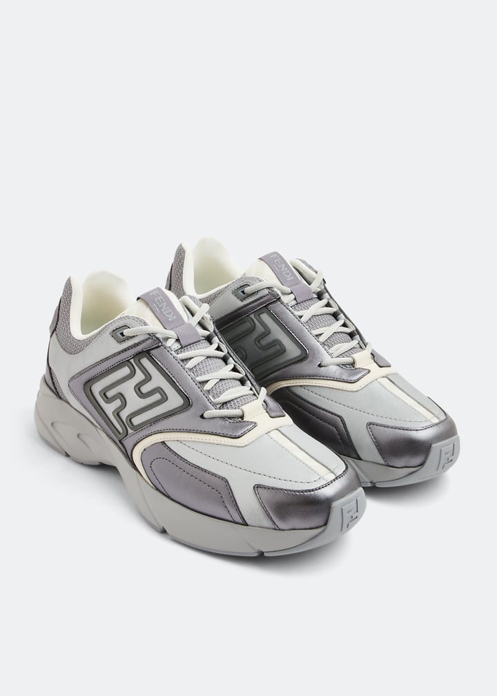 FENDI Faster sneakers for Men - Grey in UAE | Level Shoes