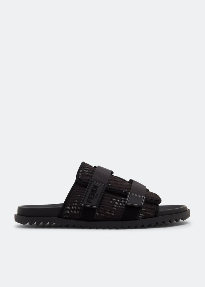 FF monogram slide sandals