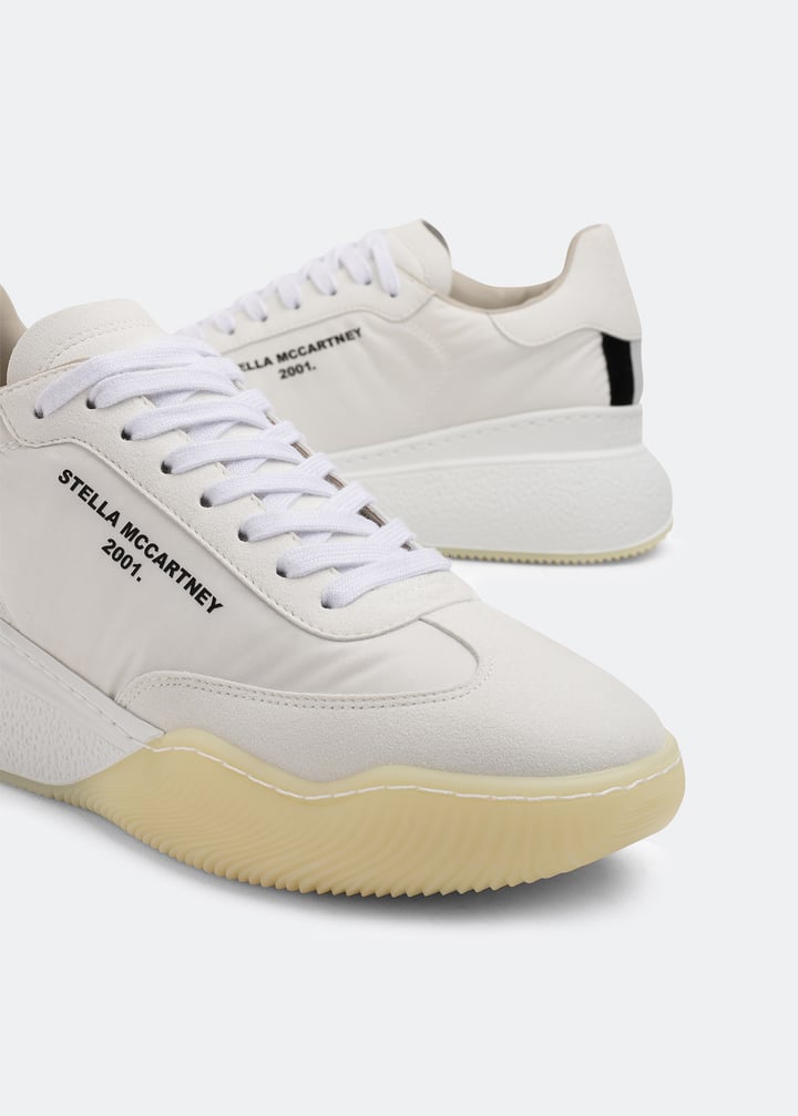スニーカー Stella Mccartney White alter nappa Loop sneakers STELLA MCCARTNEY Loop logo-embossed vegetarian leather
