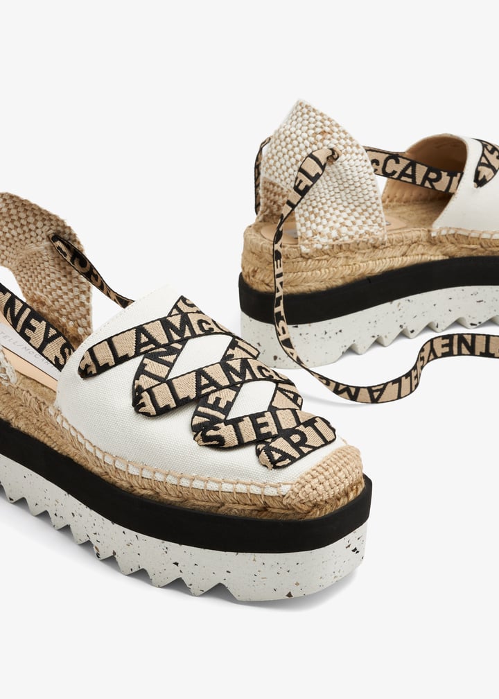 Stella McCartney Gaia canvas wedge espadrilles for Women