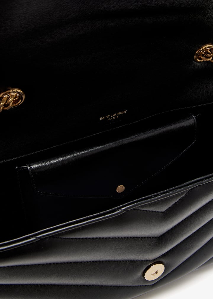 Saint Laurent Loulou Medium Chain bag for Women - Black in