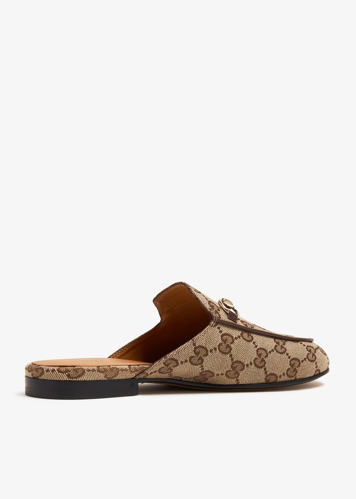 【関税込み】gucci PRINCETOWN' SLIPPERS Women's Princetown slipper in beige and ebony Orignal GG