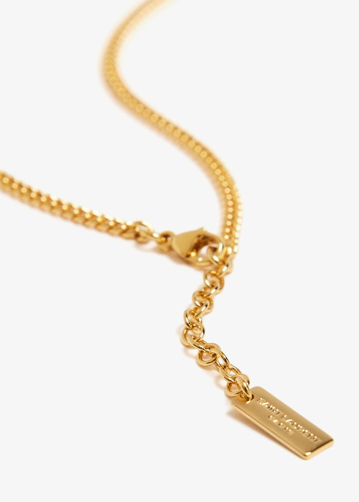 Saint Laurent Cassandre tassel necklace for Women - Gold in