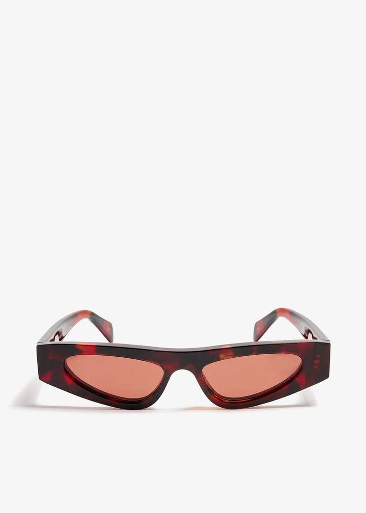 Gucci Chic Brown Cat Eye Sunglasses Gucci Cat Eye Sunglasses, 52mm | Bloomingdale main image 3