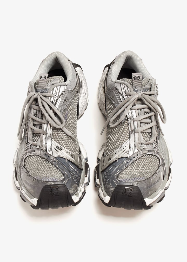 スニーカー BALENCIAGA GREY STAPLER LEATHER SNEAKERS Balenciaga Stapler Sneakers | Grey | FARFETCH