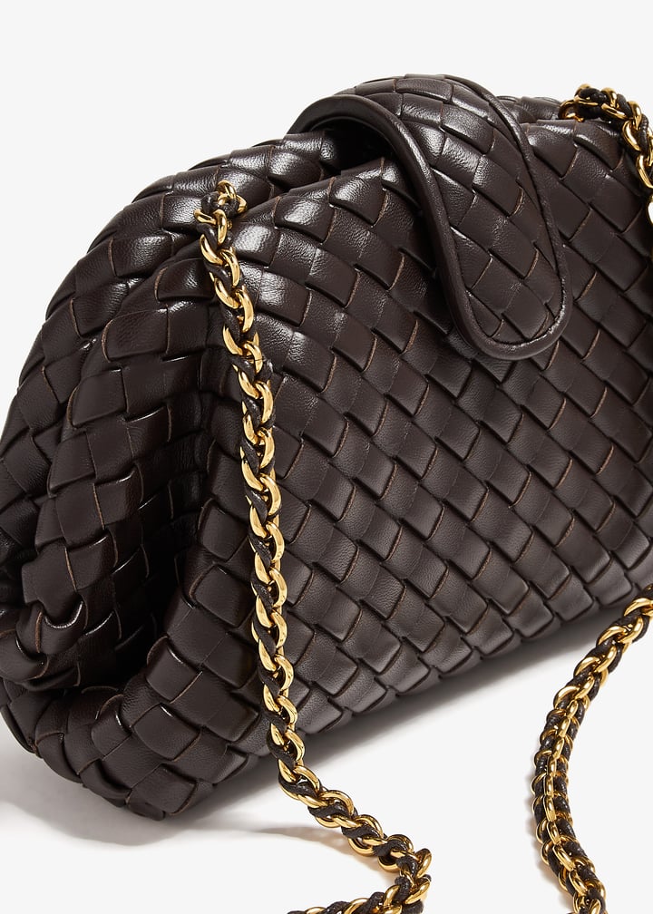 Bottega Veneta Small Lauren 1980 clutch for Women - Brown in