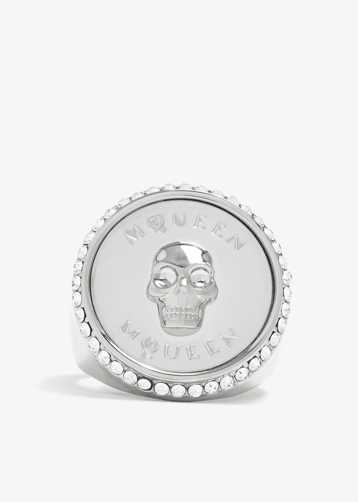 McQueen Sovereign Skull ring for Men - Silver in UAE | Level