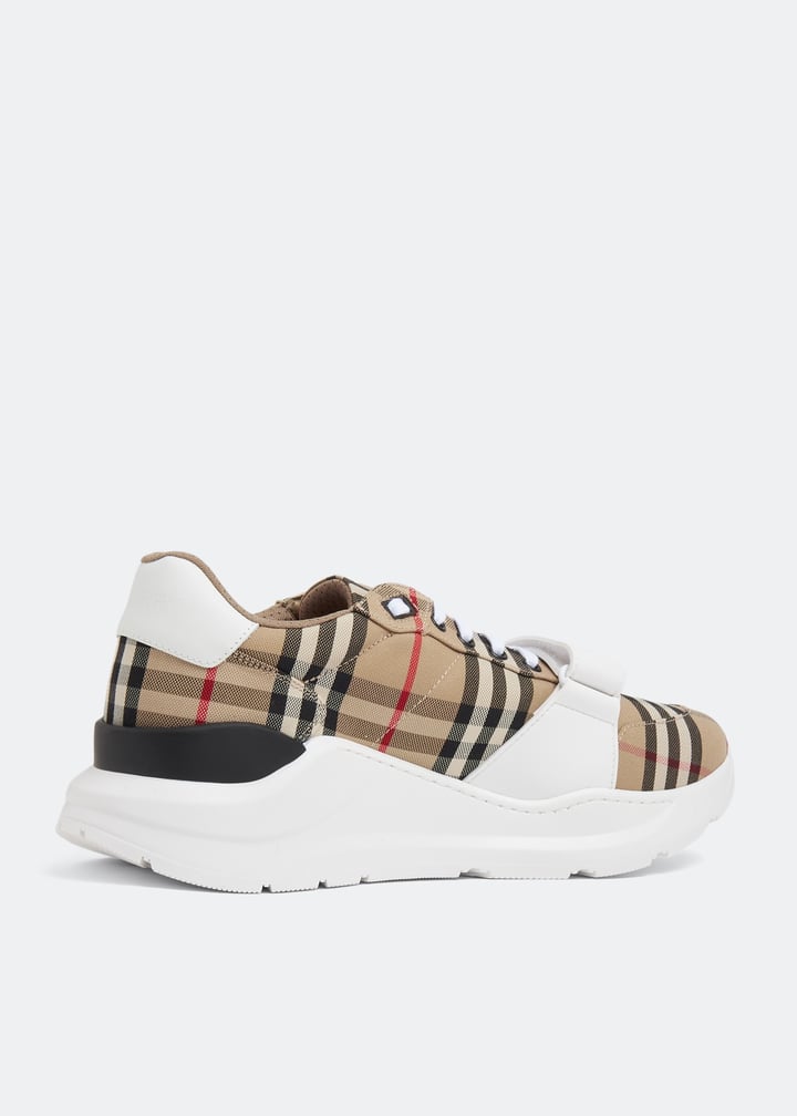 Burberry Regis sneakers for Men - Beige in UAE | Level Shoes Burberry Regis sneakers for Men - Beige in UAE | Level Shoes