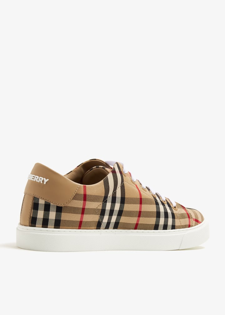 スニーカー BURBERRY Women Sneakers 8049777 A7026 beige Burberry Vintage check sneakers for Women - Beige in UAE