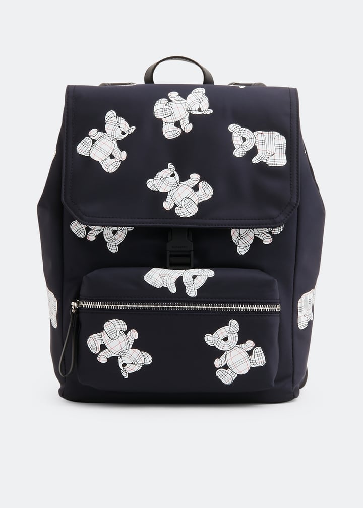 BURBERRY KIDS ナイロンリュック Check Nylon Backpack in Sand - Children | Burberry® Official