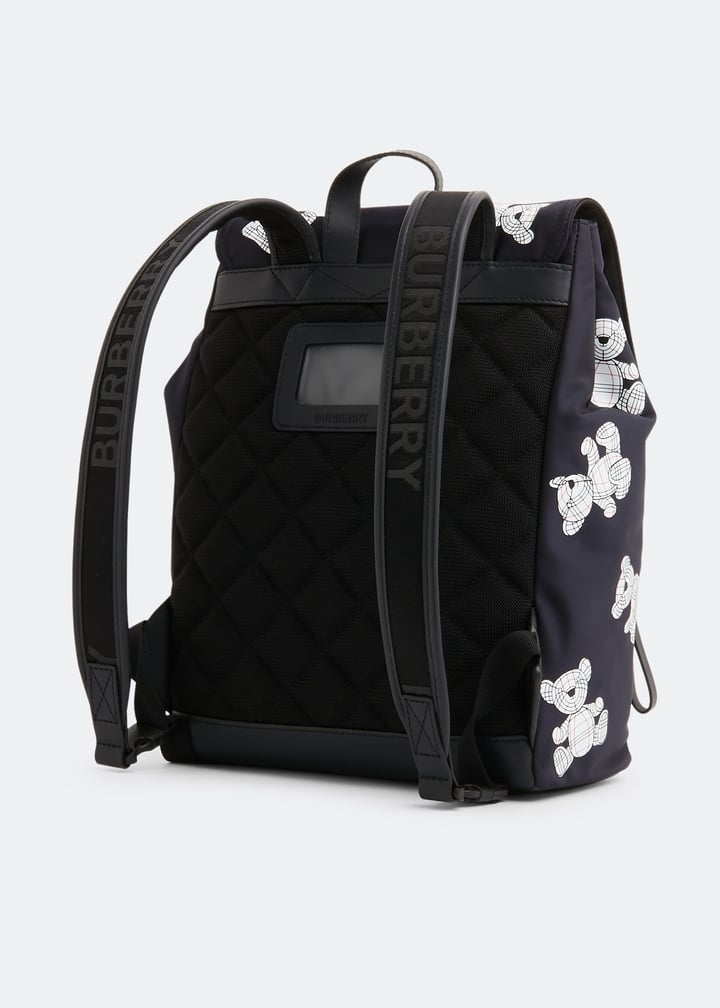 BURBERRY KIDS ナイロンリュック BURBERRY KIDS ナイロンリュック Check Nylon Backpack in Sand