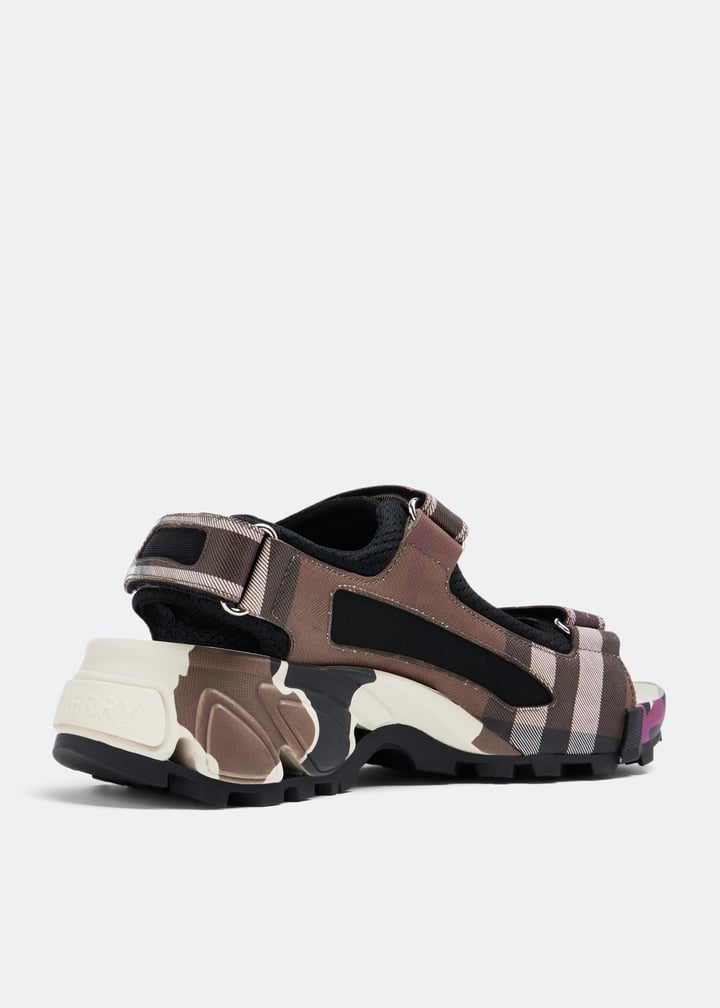Burberry Check Arthur sandals for Women - Printed in UAE
