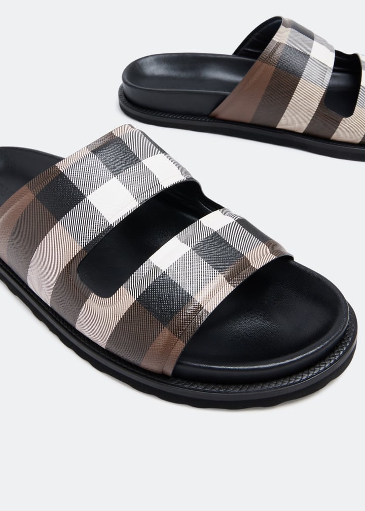 【BURBERRY】 Thor Sandals Burberry Thor Sandal in Black - ShopStyle