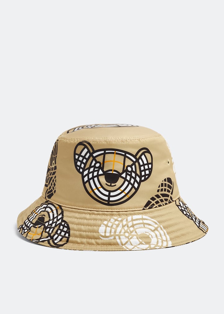 Burberry Thomas Bear bucket hat for Kids Unisex Beige in UAE