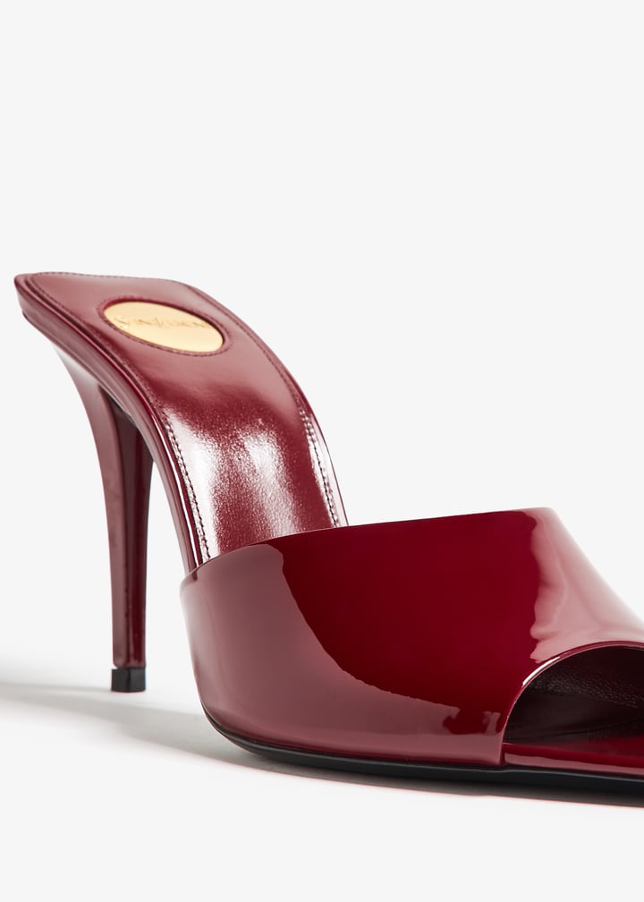 VIP【送料関税込】Saint Laurent ROMY PATENT LEATHER MULES SAINT LAURENT Romy patent-leather mules | NET-A-PORTER