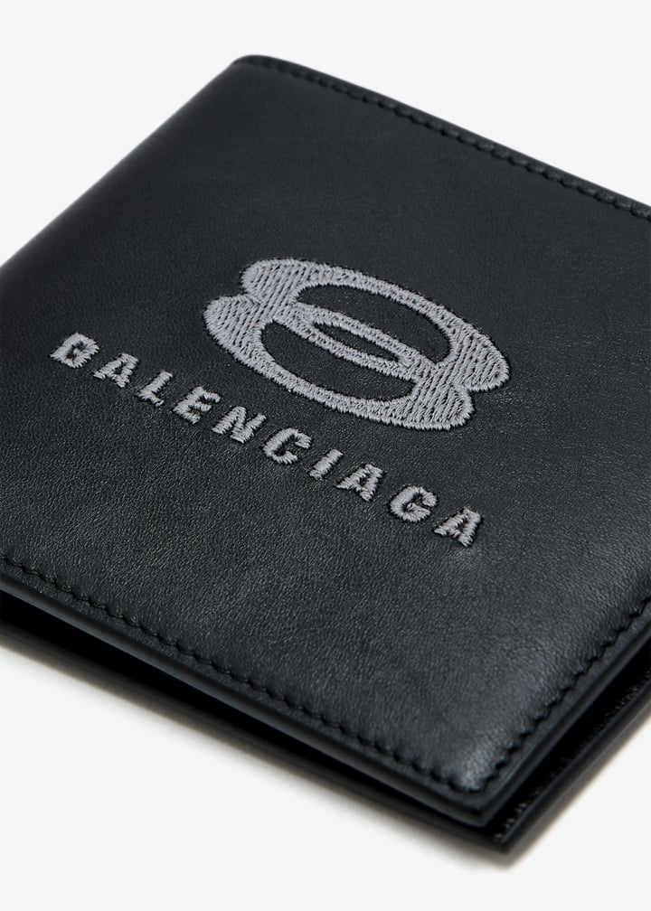 Balenciaga Cash square folded wallet for Men - Black in UAE