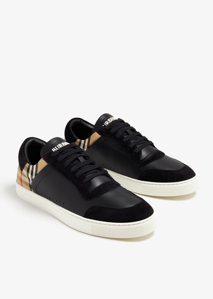 【BURBERRY】SNEAKERS STEVIE 1 M◆8070818 Burberry Stevie sneakers for Men - Black in UAE | Level Shoes