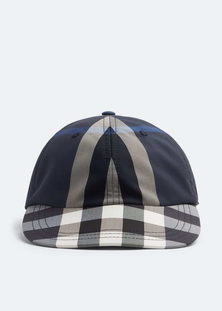 Burberry Check baseball cap for Men - Blue in UAE | Level Shoes