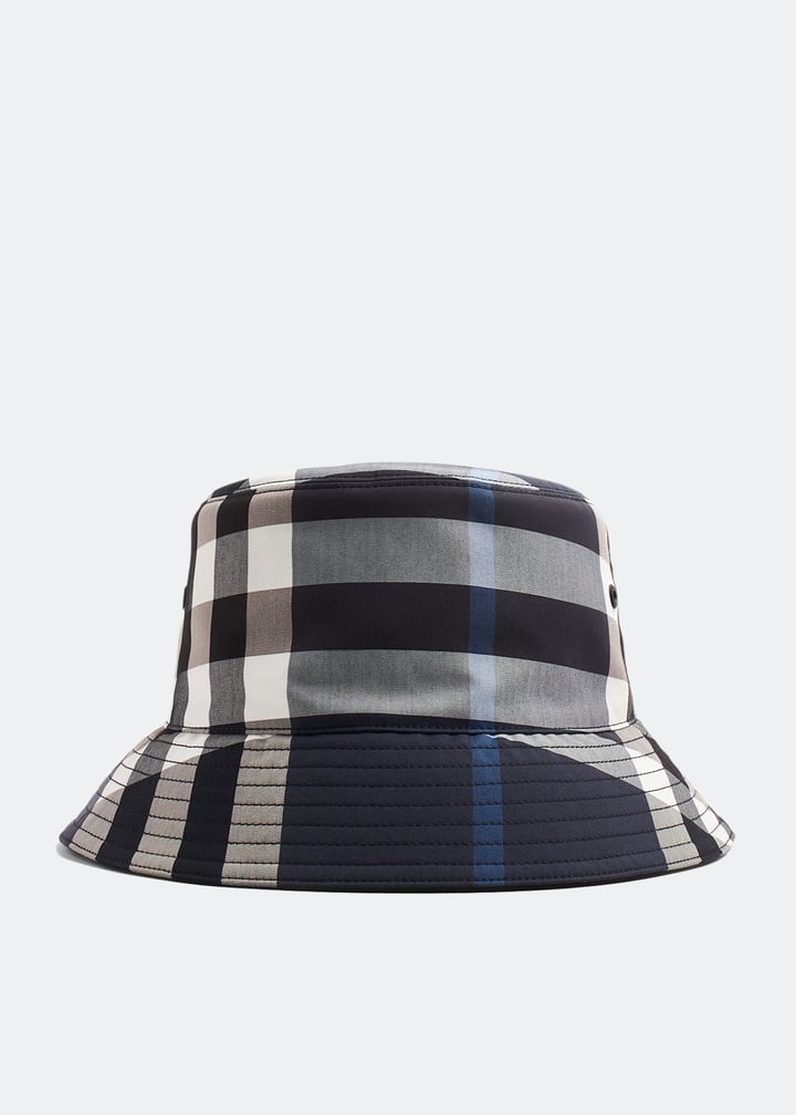 Vintage check cotton bucket hat - Main Image