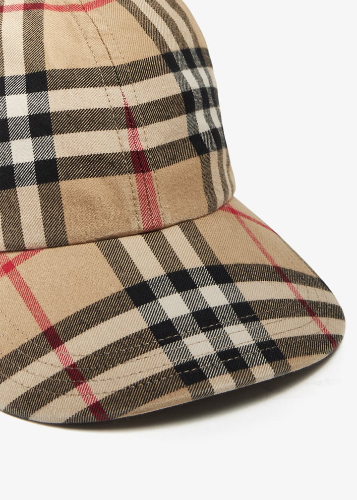 Burberry Archive Check baseball cap for Men - Printed in KSA Burberry Archive Check baseball cap for Men - Printed in KSA