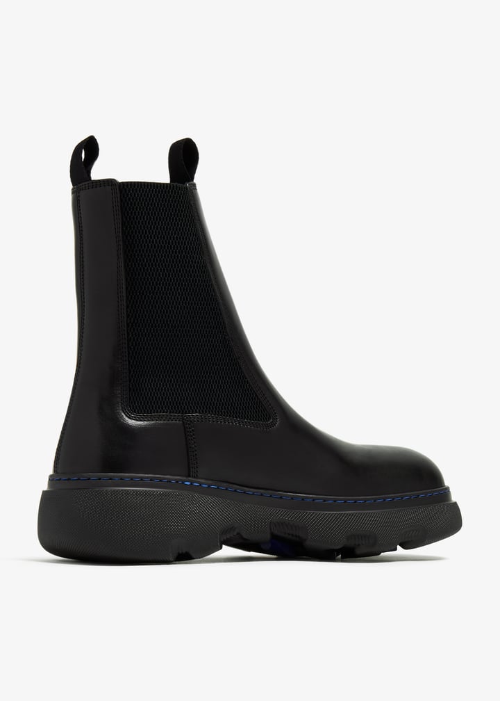 ショートブーツ・ブーティ Burberry FW25 Black leather ankle boots (8042363 A1189) Burberry Ankle boots for Women | Online Sale up to 48% off