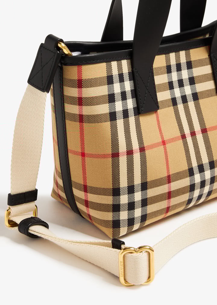 Burberry Check tote bag for Girl - Printed in UAE | Level Shoes