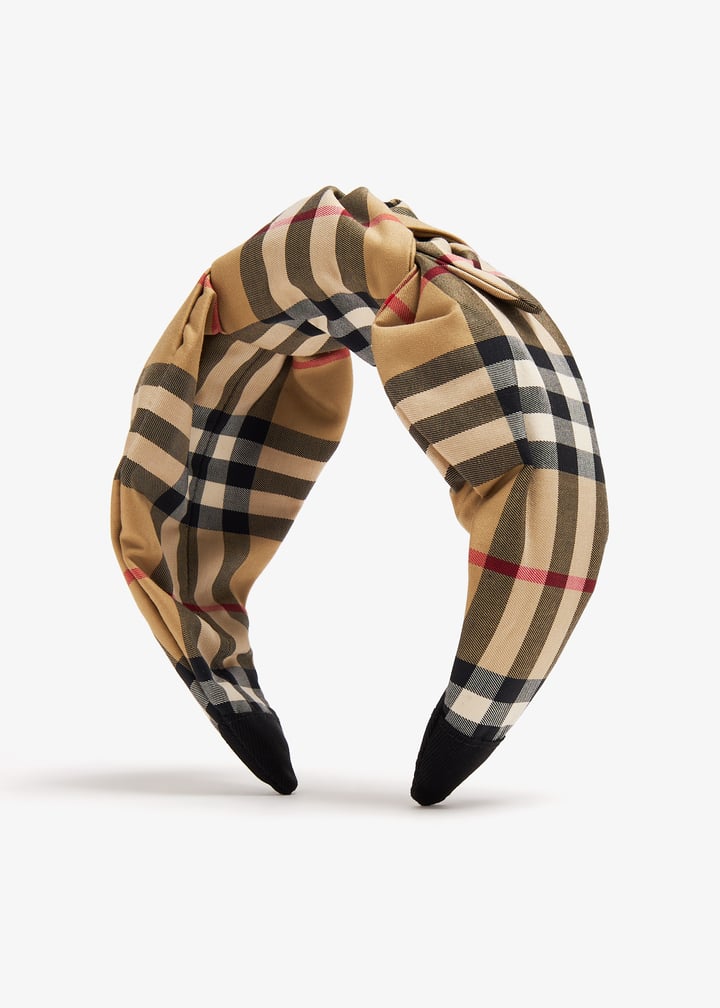 Burberry Check headband for Girl - Printed in UAE | Level Shoes