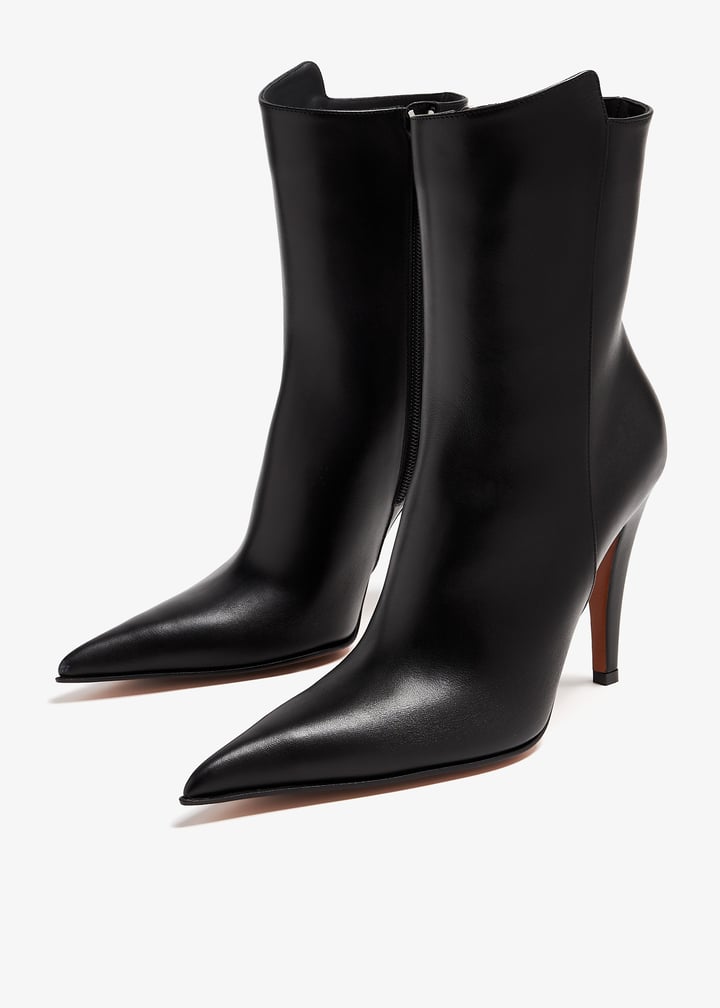 ロングブーツ ALEXANDER MCQUEEN Black Fabric Birdee Ankle Boots Women's Birdee Ankle Boot in Black | Alexander McQueen US