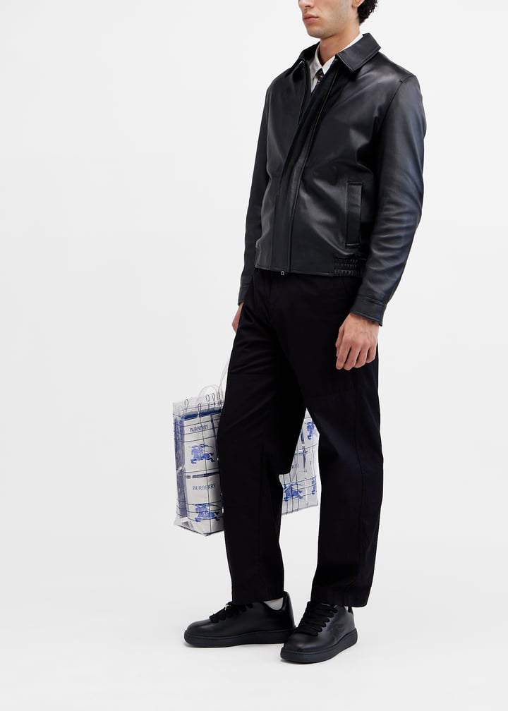 スニーカー Burberry SS25 Black leather Box sneakers (8083325 A1189) 22411904_53790929_600.jpg
