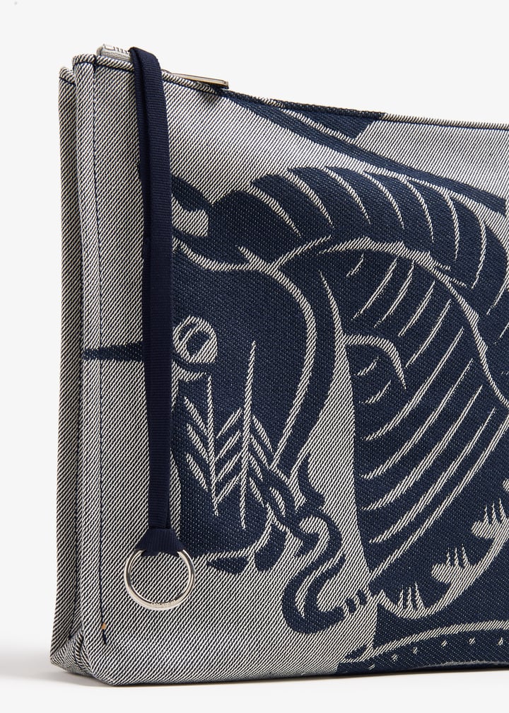 Burberry Equestrian Knight Design pouch for Men - Grey in