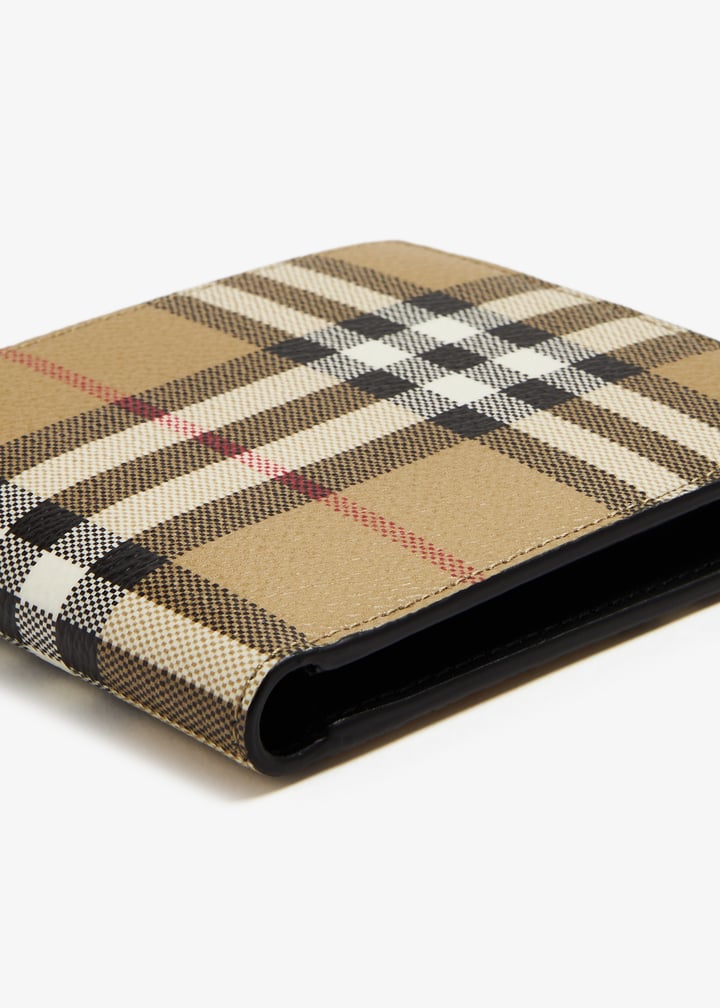 Leather Wallets Vintage Check International Bifold Wallet Burberry