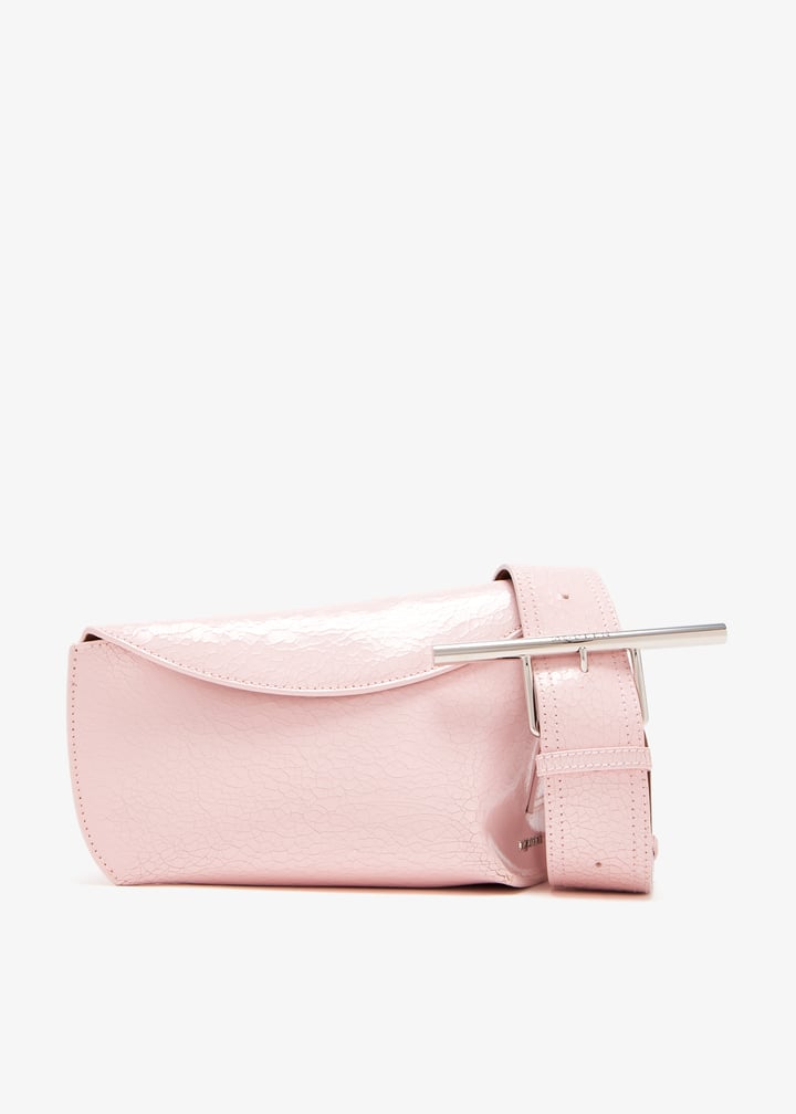 ショルダーバッグ・ポシェット ALEXANDER MCQUEEN PINK LEATHER SLING T-BAR CROSSBODY BAG Women's T-Bar Sling Bag in Pink | McQueen US