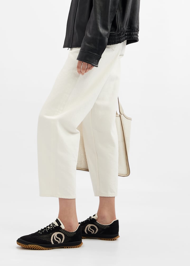 スニーカー STELLA MCCARTNEY 'S Wave Sport' sneakers Black Stella McCartney S-Wave sport mesh panelled sneakers for