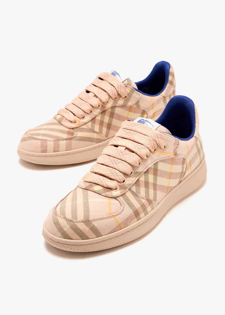 スニーカー BURBERRY Woman Sneakers Beige 8105187 Burberry Check Terrace sneakers for Women - Printed in UAE