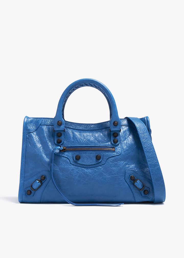 【BALENCIAGA】Le City スモール バッグ★8114422ABEK4322★青 ホワイト の ウィメンズ Le City バッグ スモール スニーカー