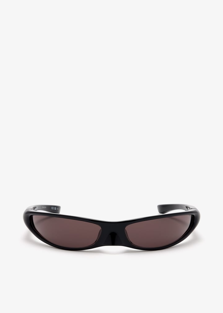 サングラス BALENCIAGA Black nylon Blade Rectangle sunglasses Blade Rectangle Sunglasses in Black | Balenciaga US