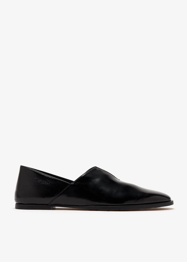 BOTTEGA VENETA \"Cha Cha\"オープントゥサンダル NET A PORTER BOTTEGA VENETA Cha-Cha patent-leather sandals