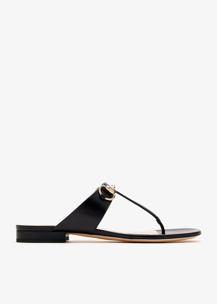 Gucci Horsebit thong sandals for Women - Black in UAE