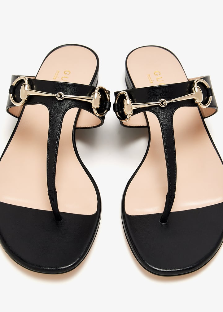 Gucci Horsebit thong sandals for Women - Black in UAE