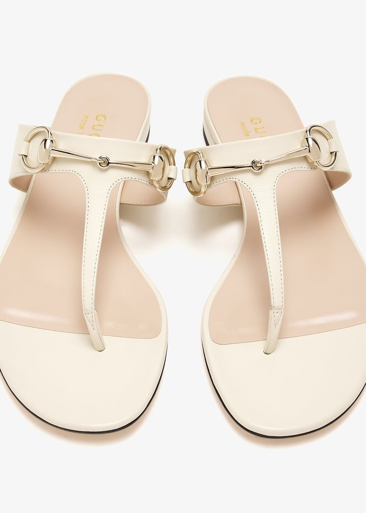 Gucci Horsebit thong sandals for Women - Cream in UAE
