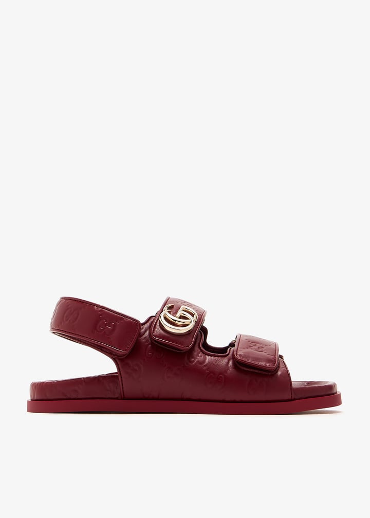 【GUCCI】Sandals Bordeaux Women's Horsebit sandal in Rosso Ancora red leather | GUCCI® CA