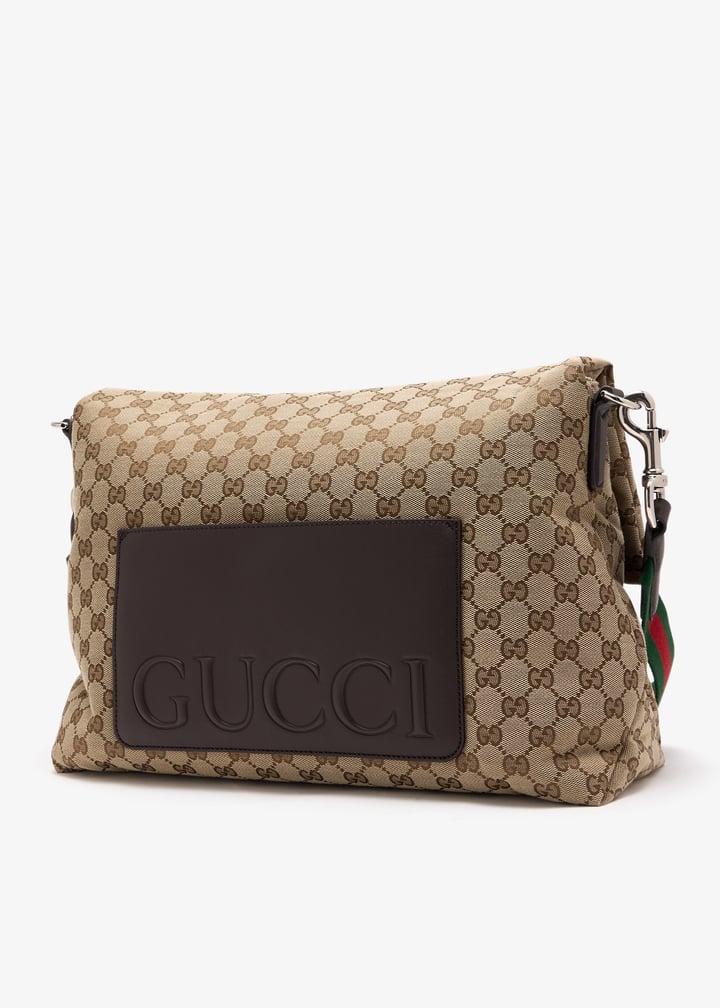 ショルダーバッグ GUCCI GG CANVAS MEDIUM CROSSBODY BAG Gucci Medium GG crossbody bag for Men - Printed in UAE