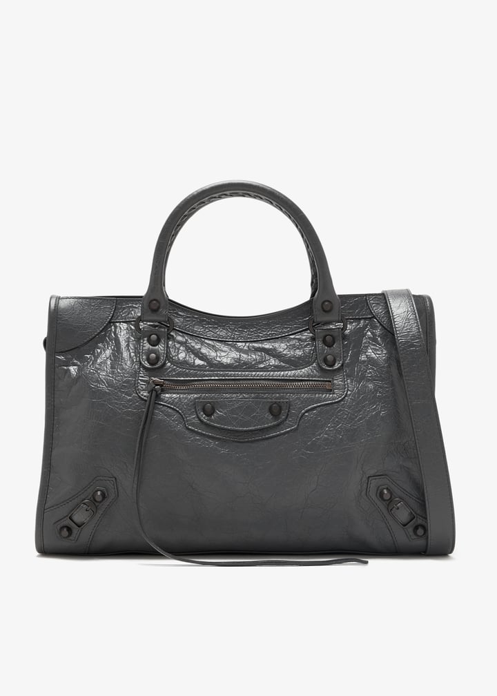 【BALENCIAGA】Le City ミディアム バッグ★8230582ABEK1251★灰 ホワイト の ウィメンズ Le City バッグ ミディアム スニーカー