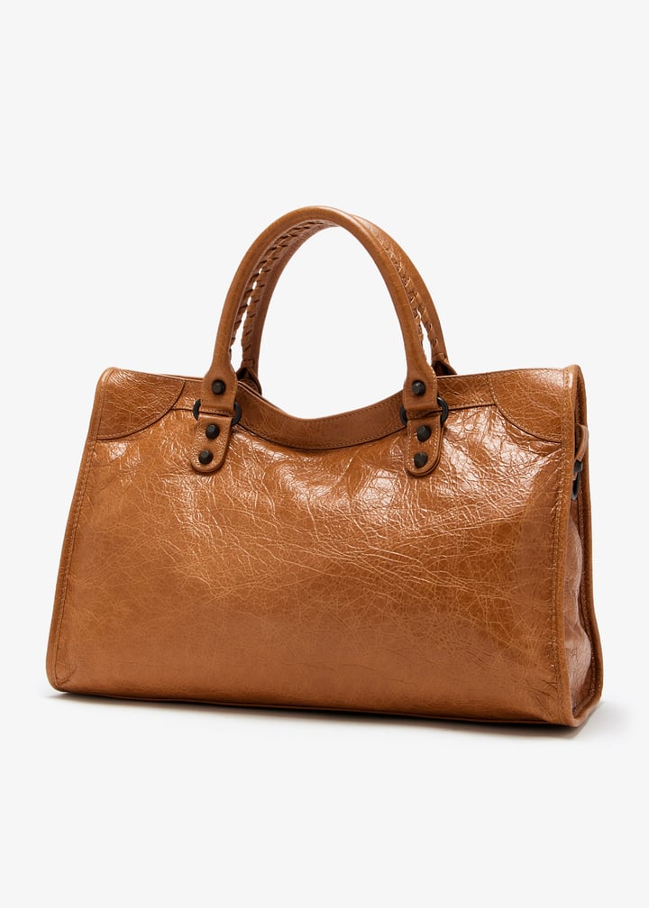 ハンドバッグ Balenciaga Dark Brown Leather Medium Le City Balenciaga Brown Leather City Bag ○ Labellov ○ Buy and