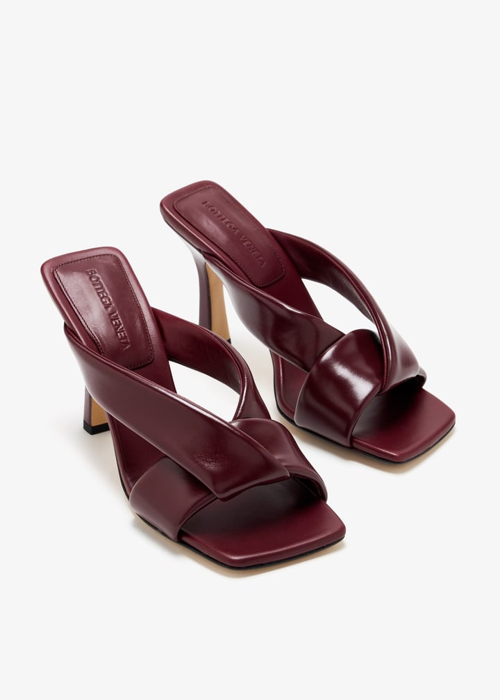 Bottega Veneta Riva mules for Women - Burgundy in UAE