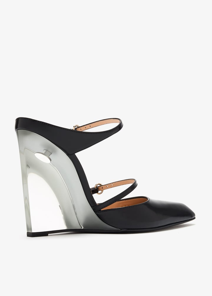 Gucci Christy wedge mules for Women - Black in UAE | Level Shoes