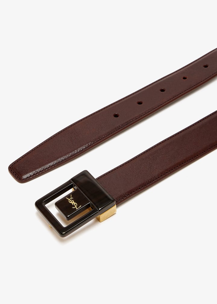 VIP価格SALE★Saint Laurent★la 66 バックルベルト LA 66 buckle belt in leather | Saint Laurent | YSL FI